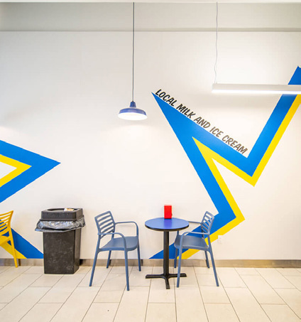 Captain Cookie & The Milkman in Astor Place, New York, interior view 2, designed by Zelta Design