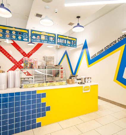 Captain Cookie & The Milkman in Astor Place, New York, interior view 3, designed by Zelta Design