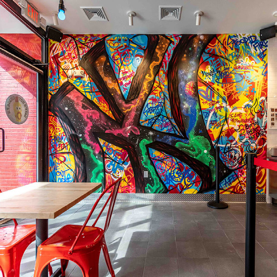 Dave's Hot Chicken in Hell's Kitchen, New York, interior view 4, designed by Zelta Design
