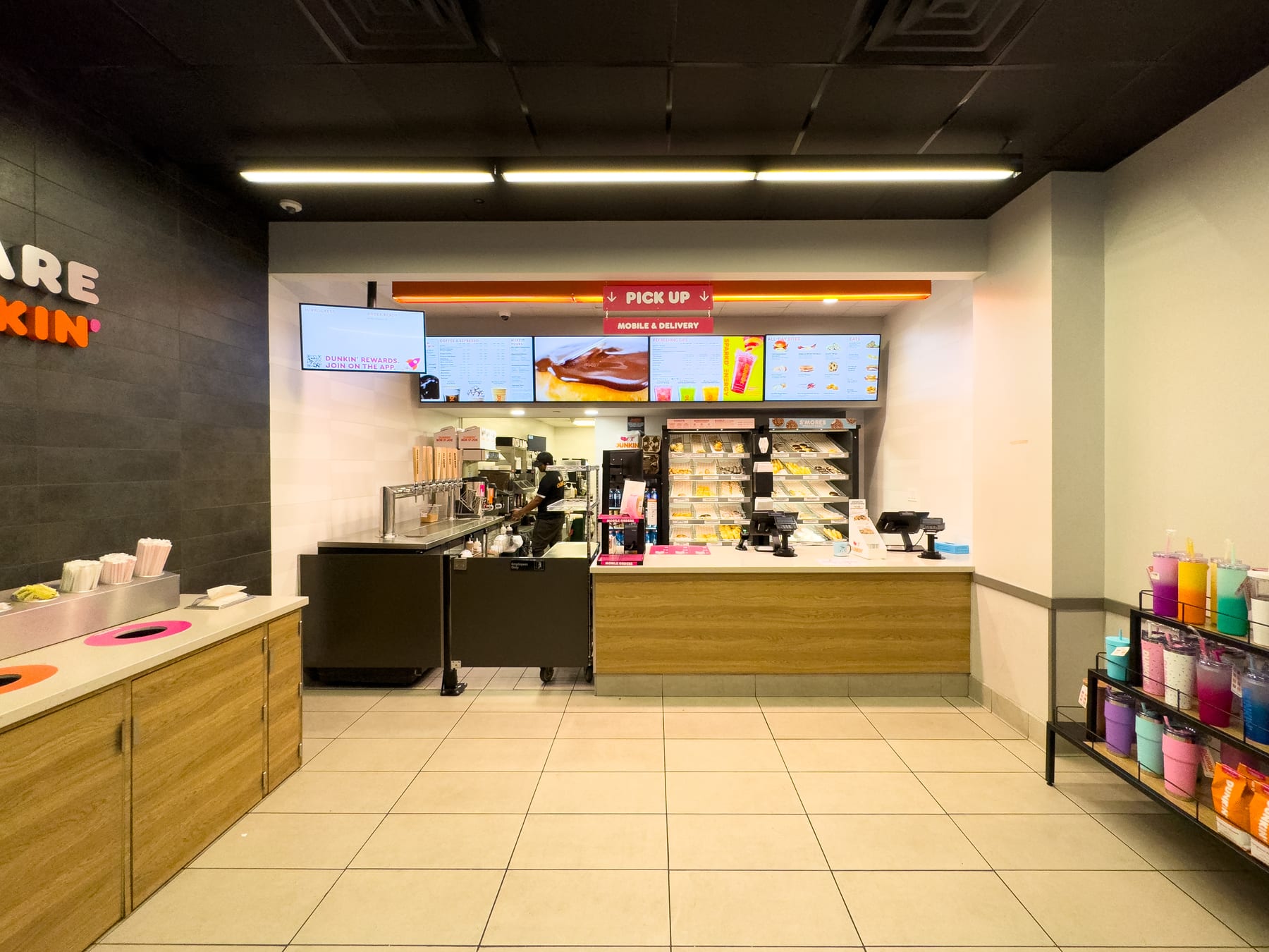 Dunkin' in Times Square, New York, interior view 7, designed by Zelta Design