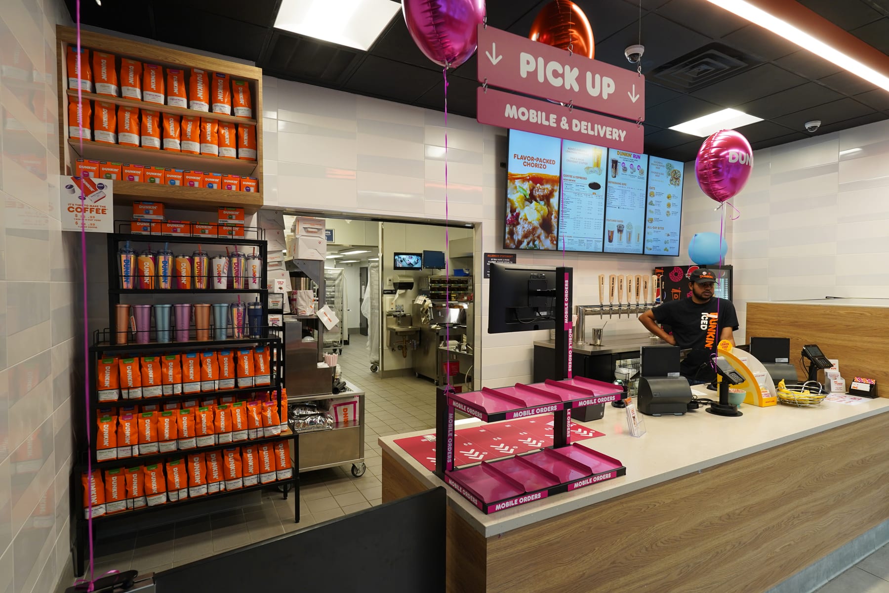 Dunkin' in Upper West Side, New York, interior view 8, designed by Zelta Design