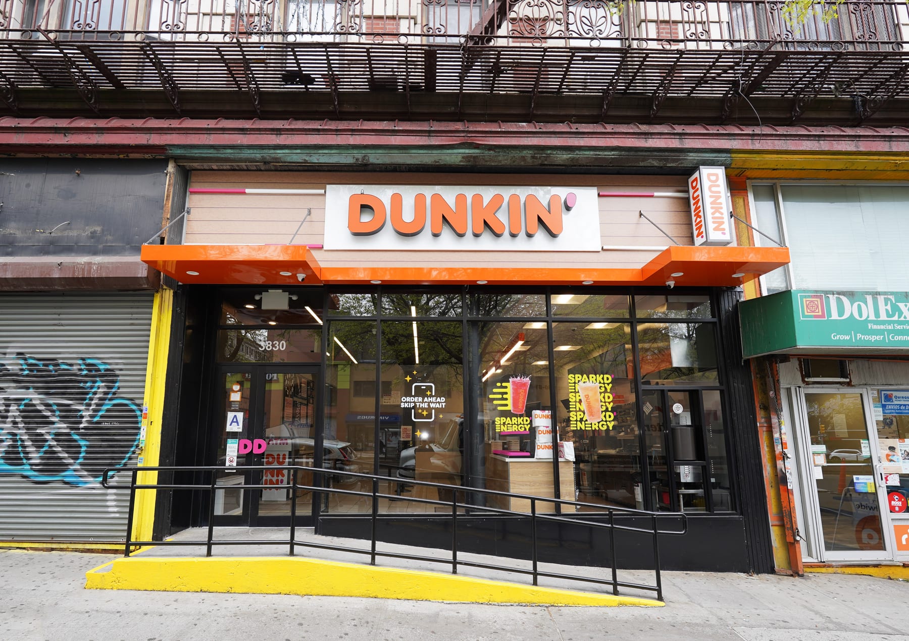 Dunkin' in Washington Heights, New York, designed by Zelta Design
