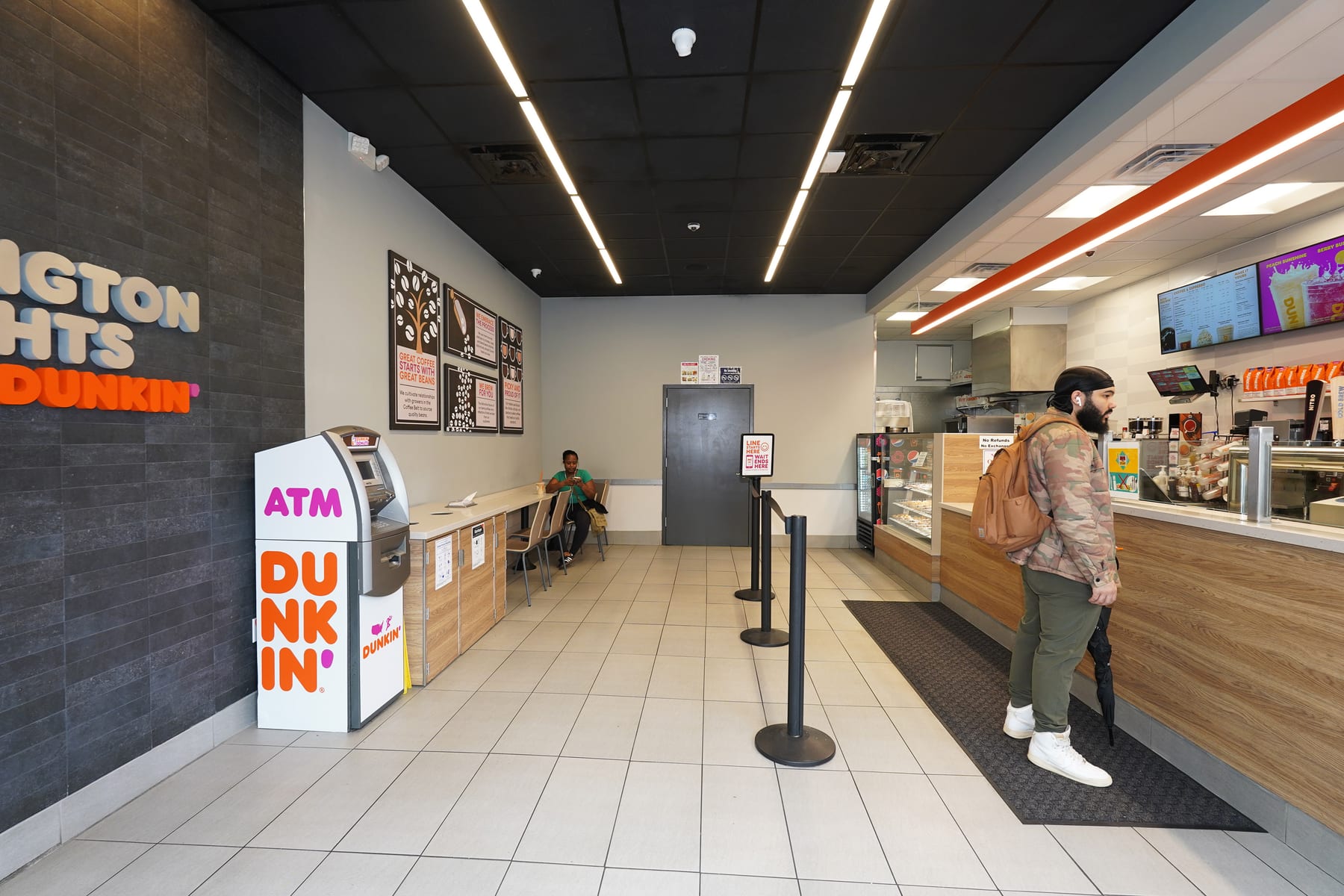 Dunkin' in Washington Heights, New York, interior view 6, designed by Zelta Design