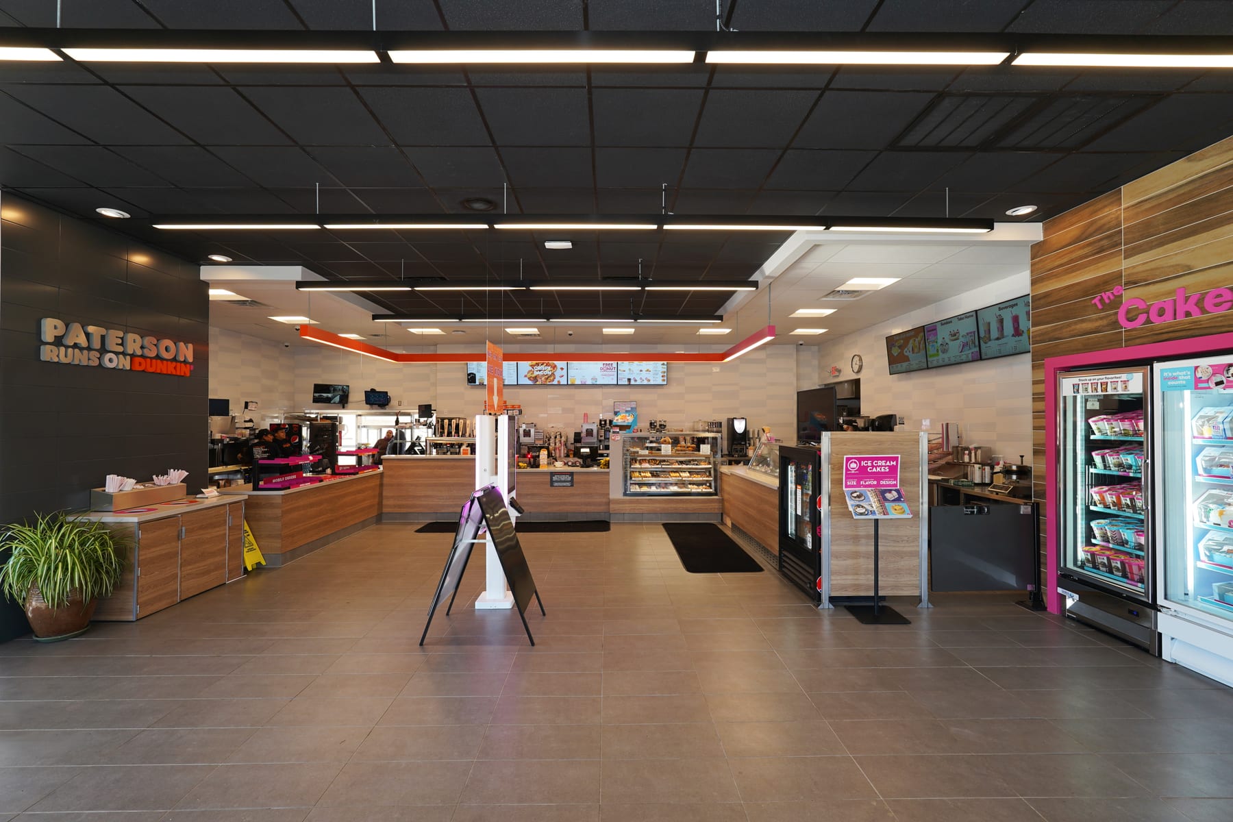 Dunkin' in Paterson, New Jersey, interior view 2, designed by Zelta Design