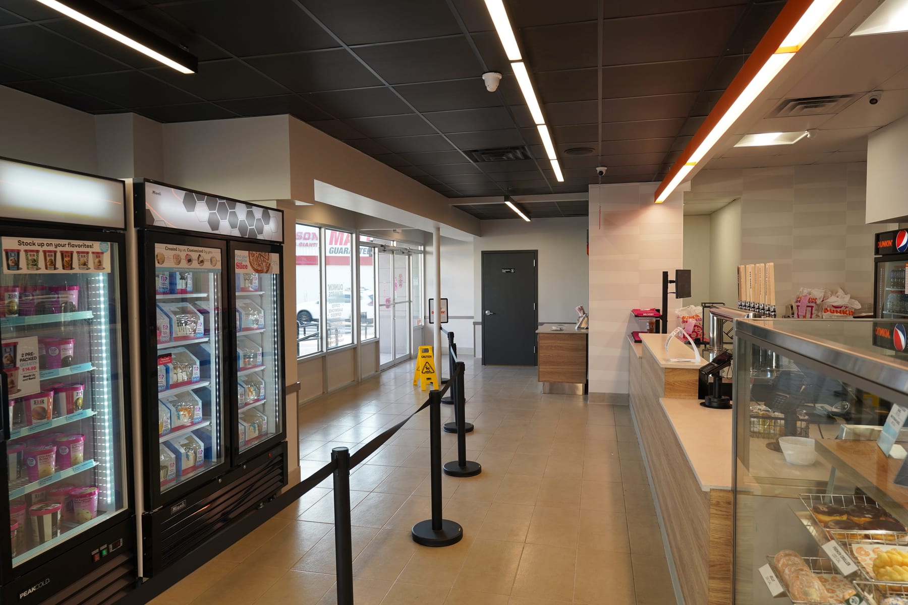 Dunkin' in Ozone Park, Jamaica, New York, interior view 5, designed by Zelta Design