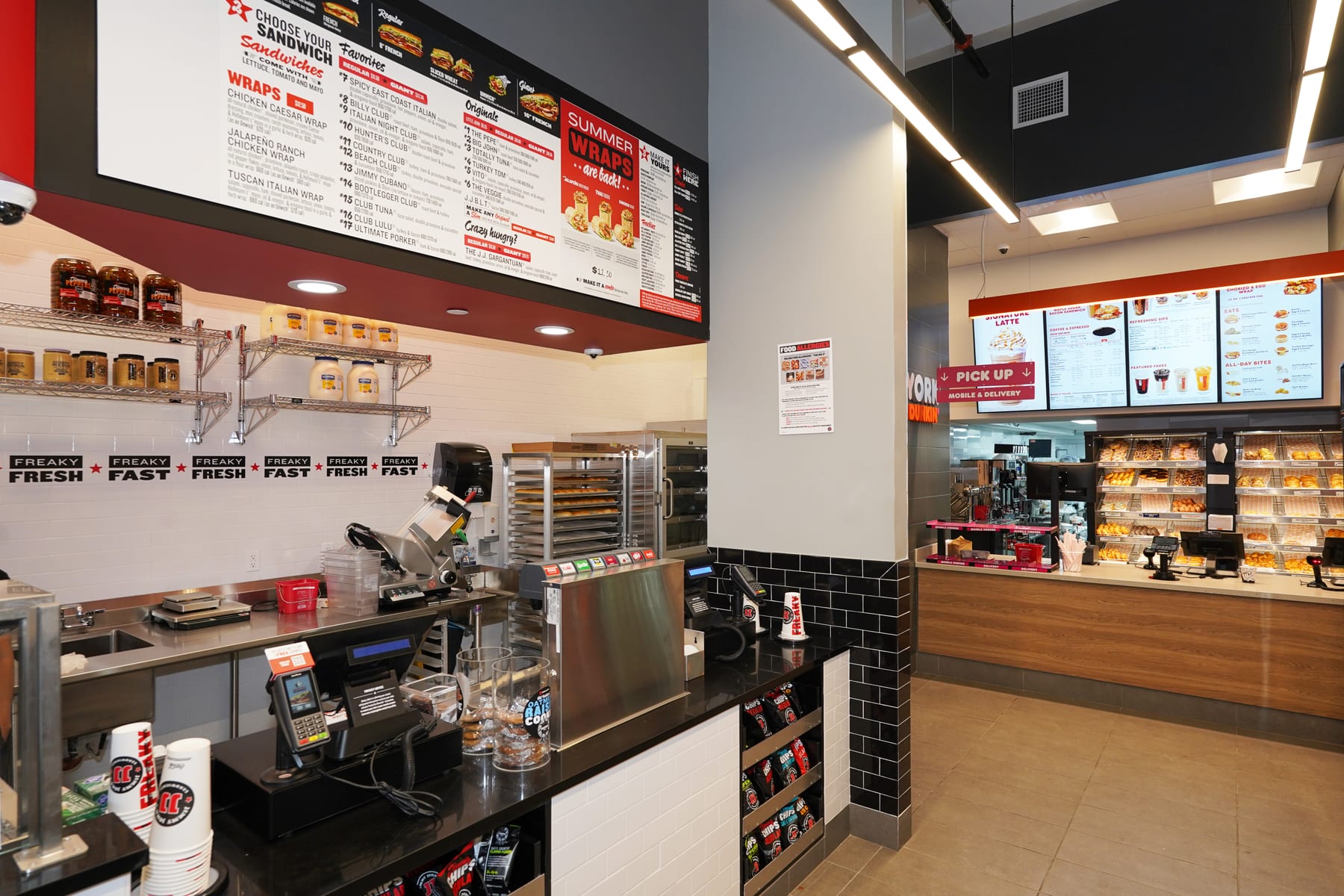Dunkin' in Midtown, New York, interior view 7, designed by Zelta Design
