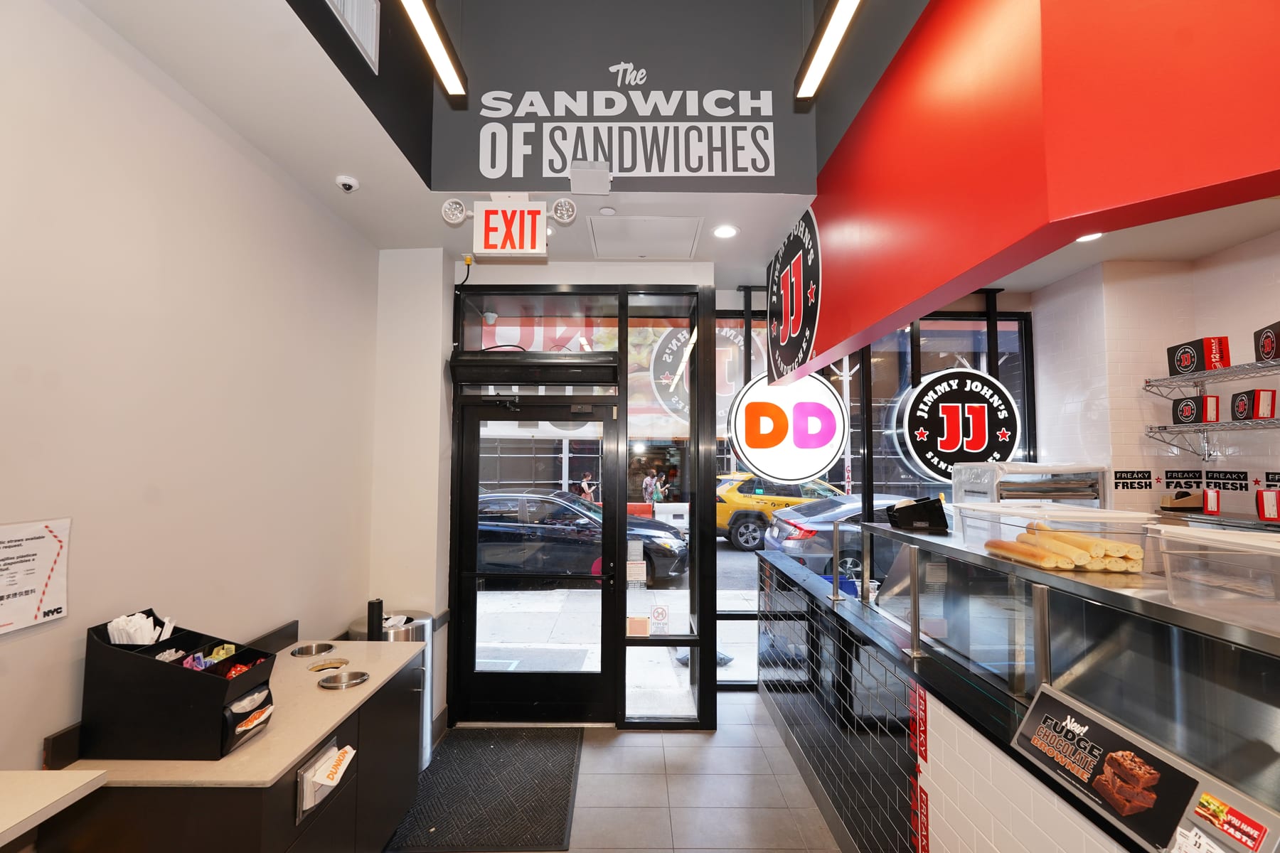 Dunkin' in Midtown, New York, interior view 8, designed by Zelta Design