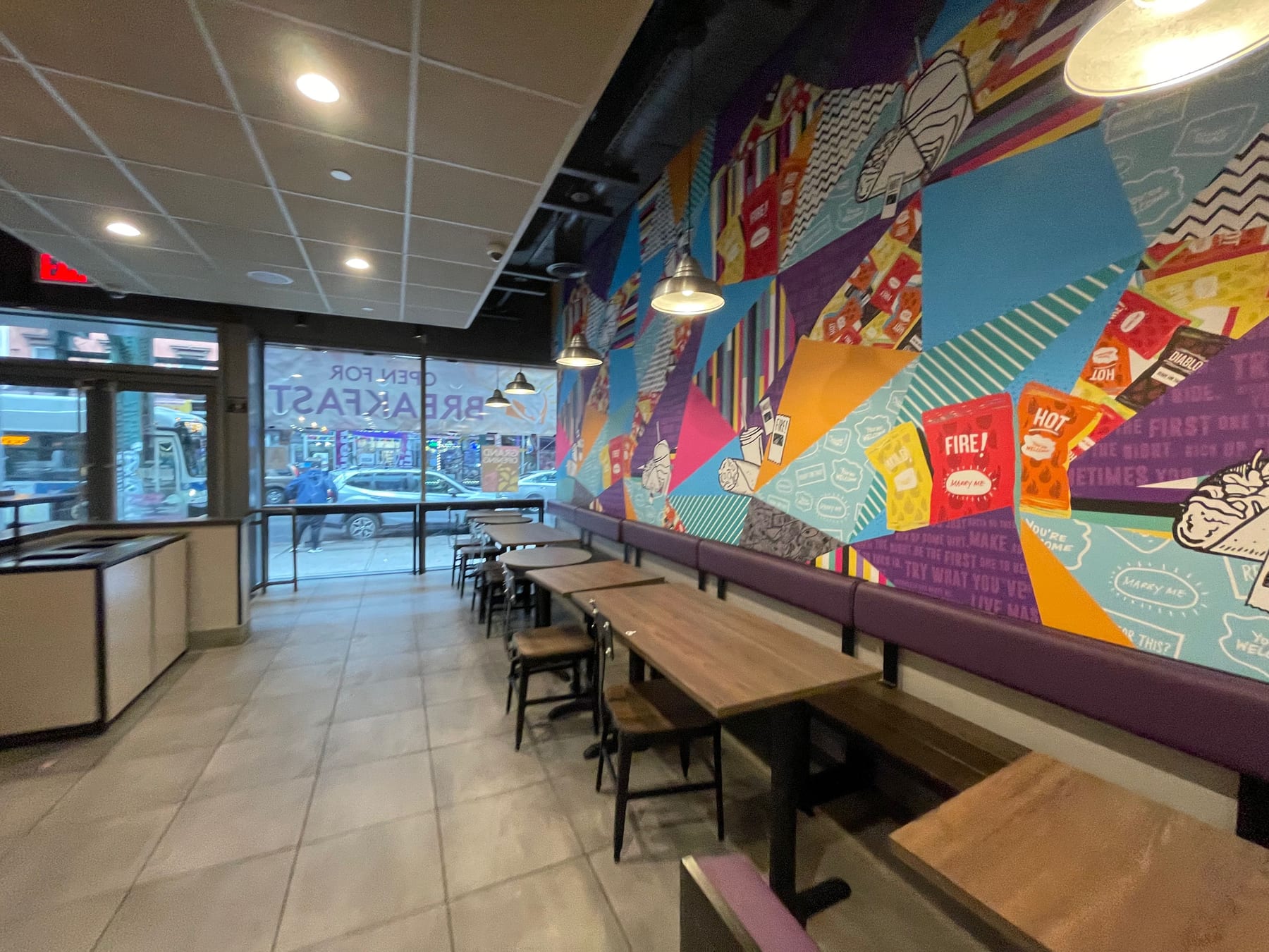Taco Bell in Williamsburg, designed by Zelta Design