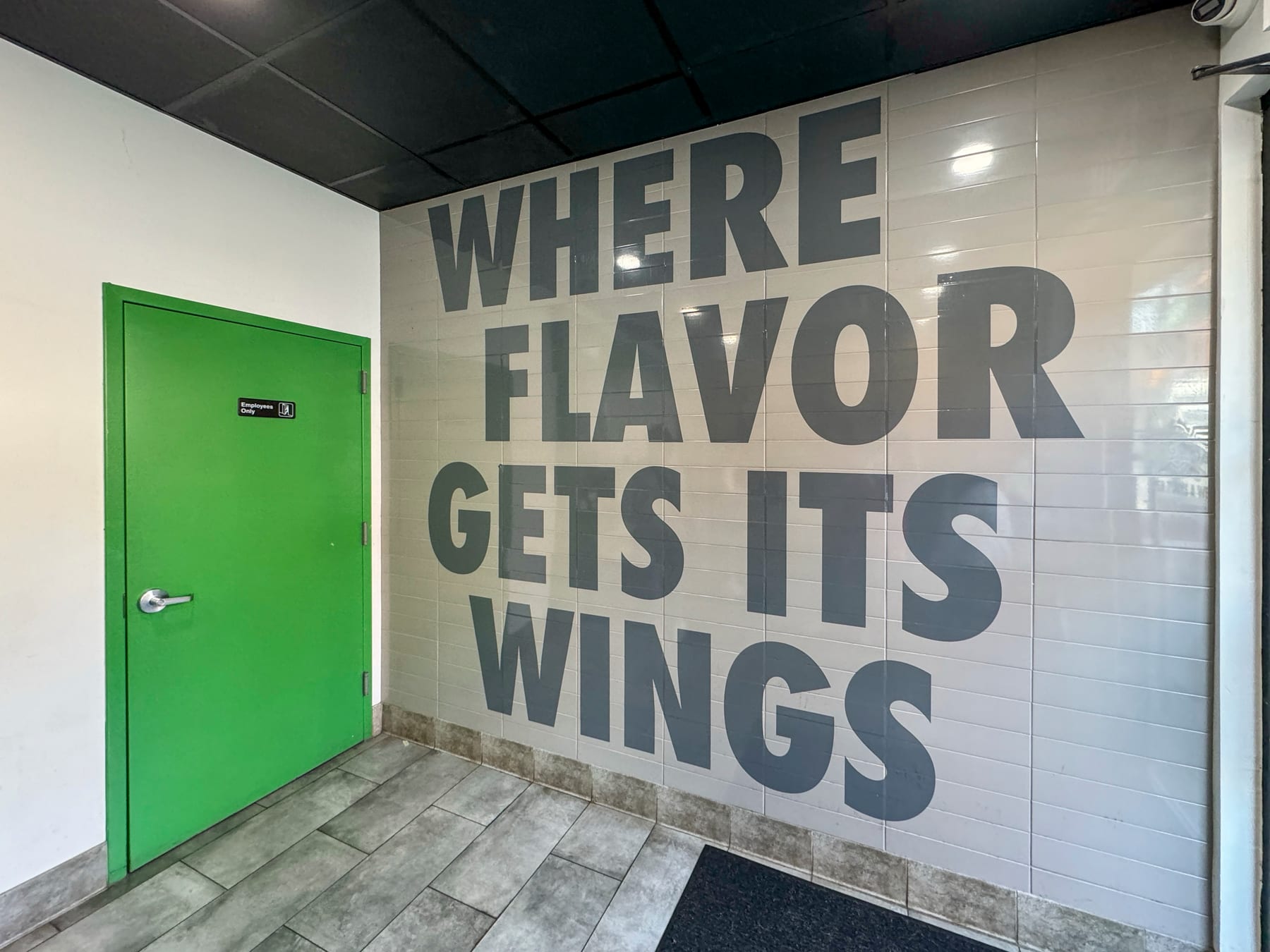 Wingstop in Brooklyn, New York, interior view 4, designed by Zelta Design