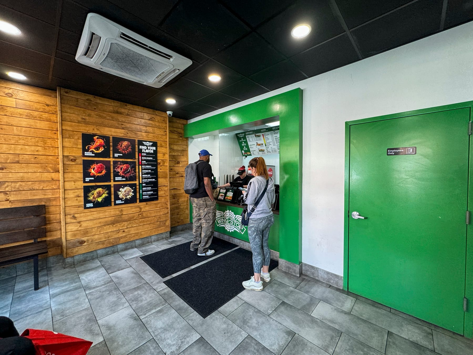 Wingstop in Brooklyn, New York, interior view 7, designed by Zelta Design
